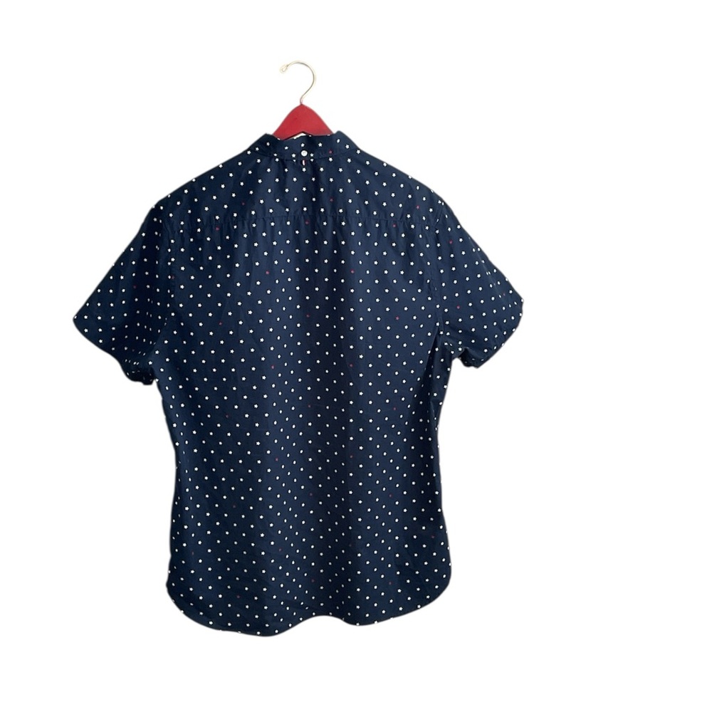 Denim & Flower Freedom Navy and White Stars Short Sleeve ButtonShirt Size‎ XL - Picture 5 of 8